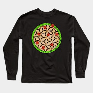 Lady Bug Pattern Long Sleeve T-Shirt